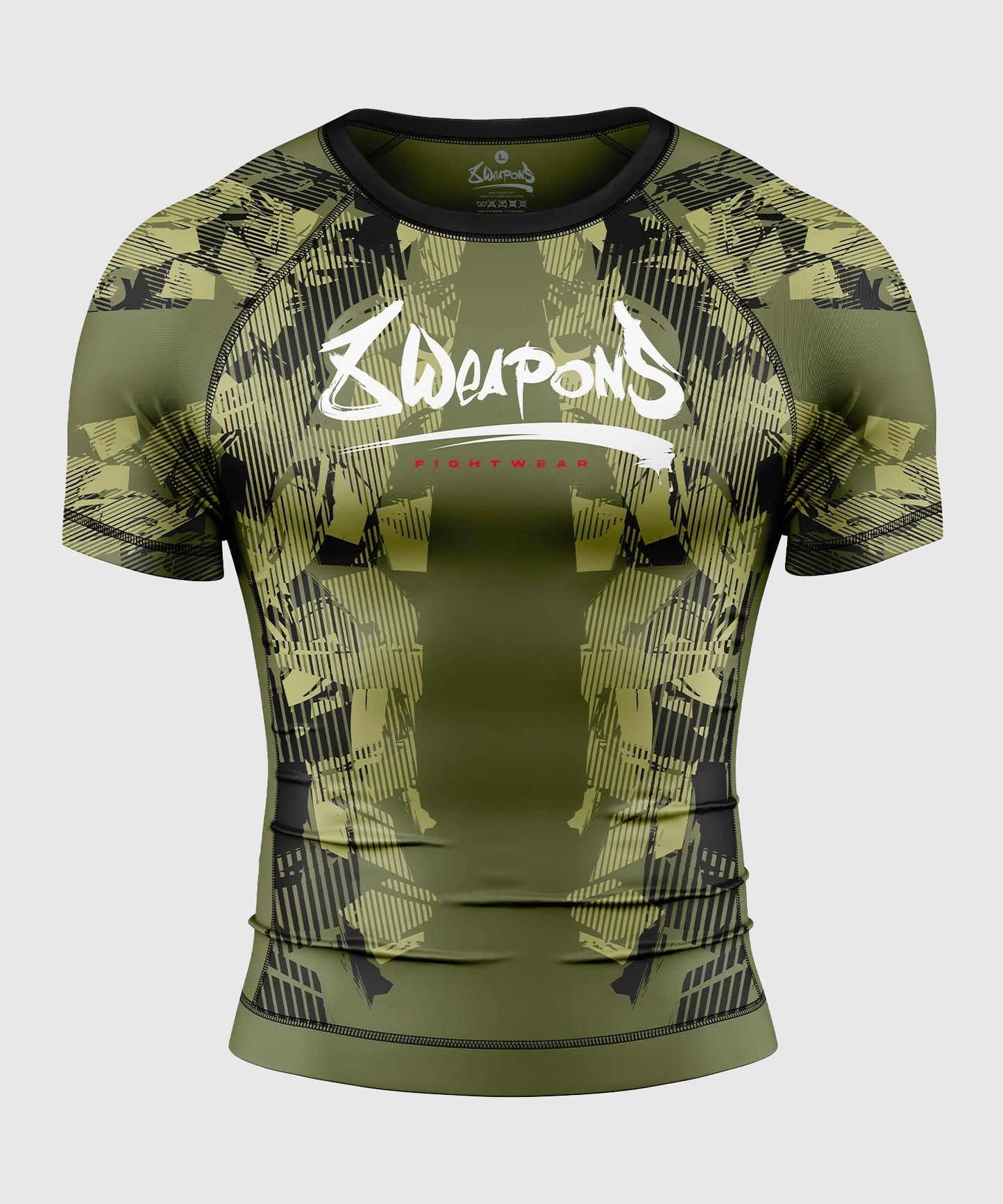 Rashguard À Manches Courtes 8 Weapons Hit 2.0 - Olive