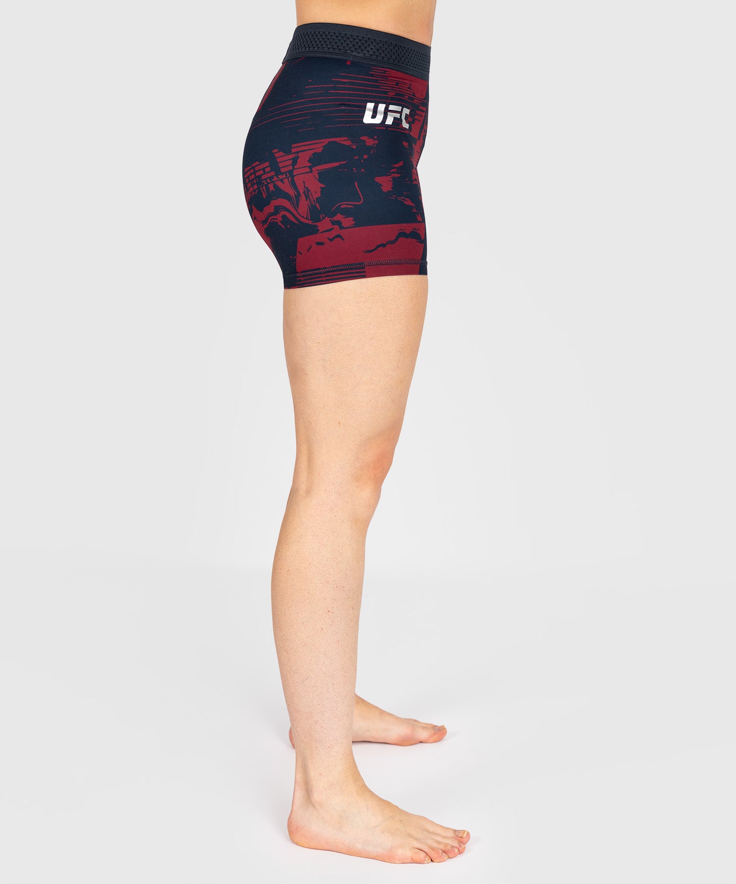 UFC Zenith by Venum Authentic Fight Week Short Vale Tudo Performance Mujer - Azul marino/Burdeos/Plateado