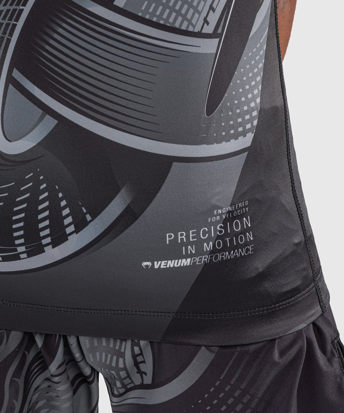Venum Crimson Viper 2.0 Rashguard de manga corta para niño - Negro/Gris