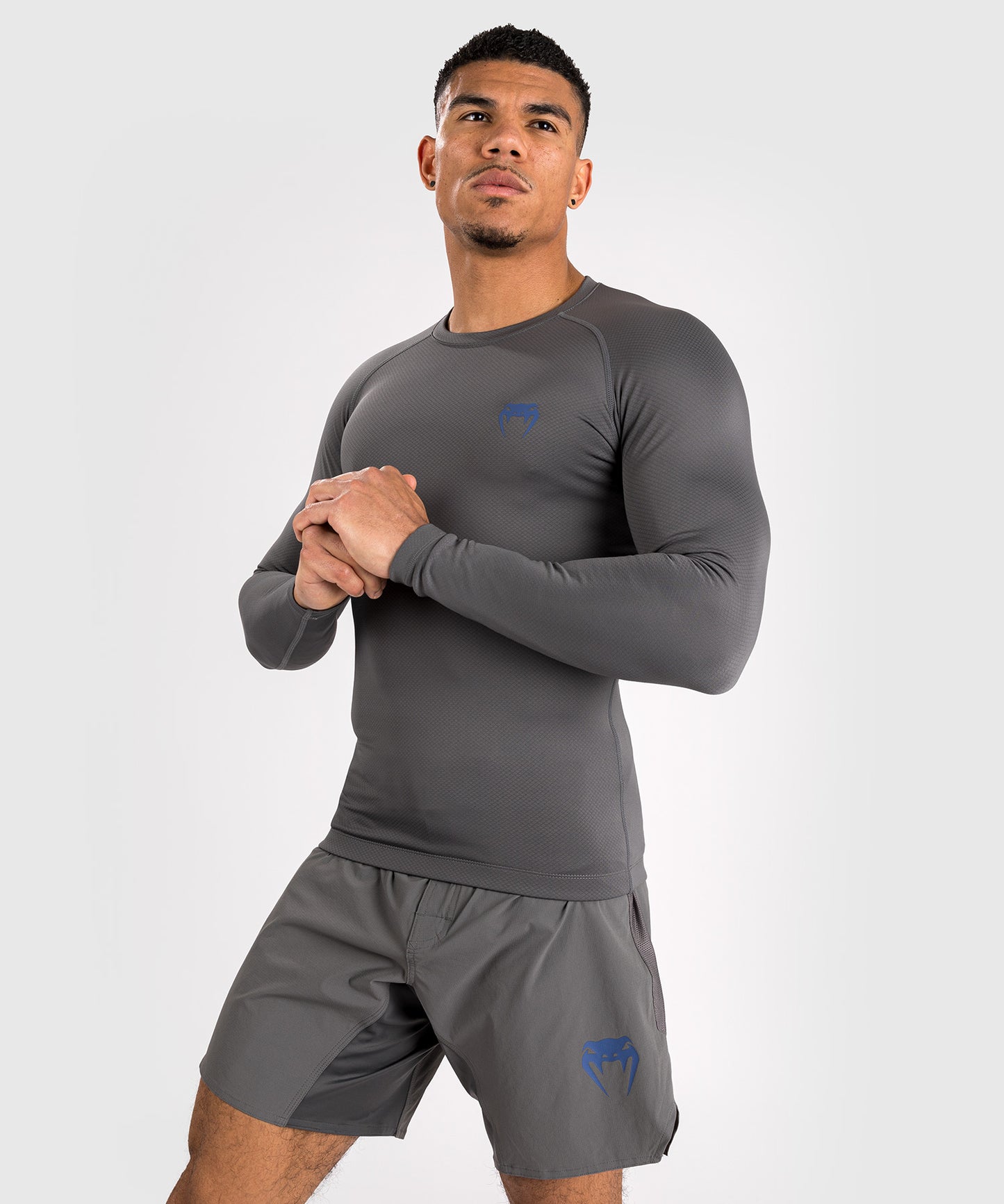 Rashguard à manches longues pour hommes Venum Contender - Gris