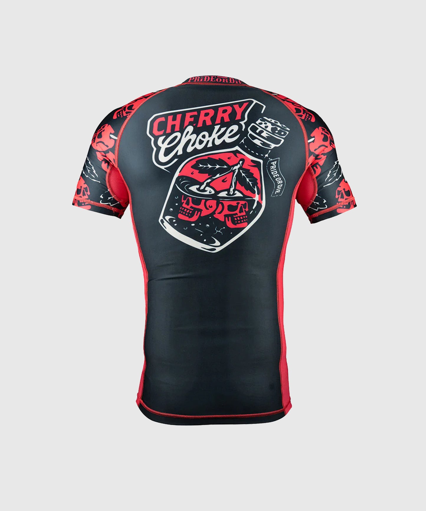 Pride Or Die Cherry Choke Short Sleeve Rashguard - Black