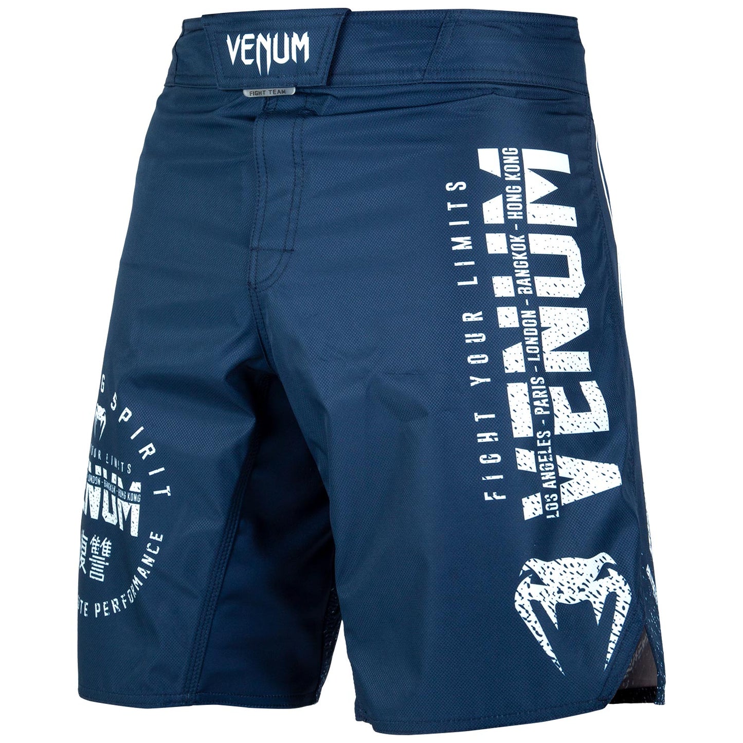 Pantalones MMA Venum Signature - Azul Marino/Blanco