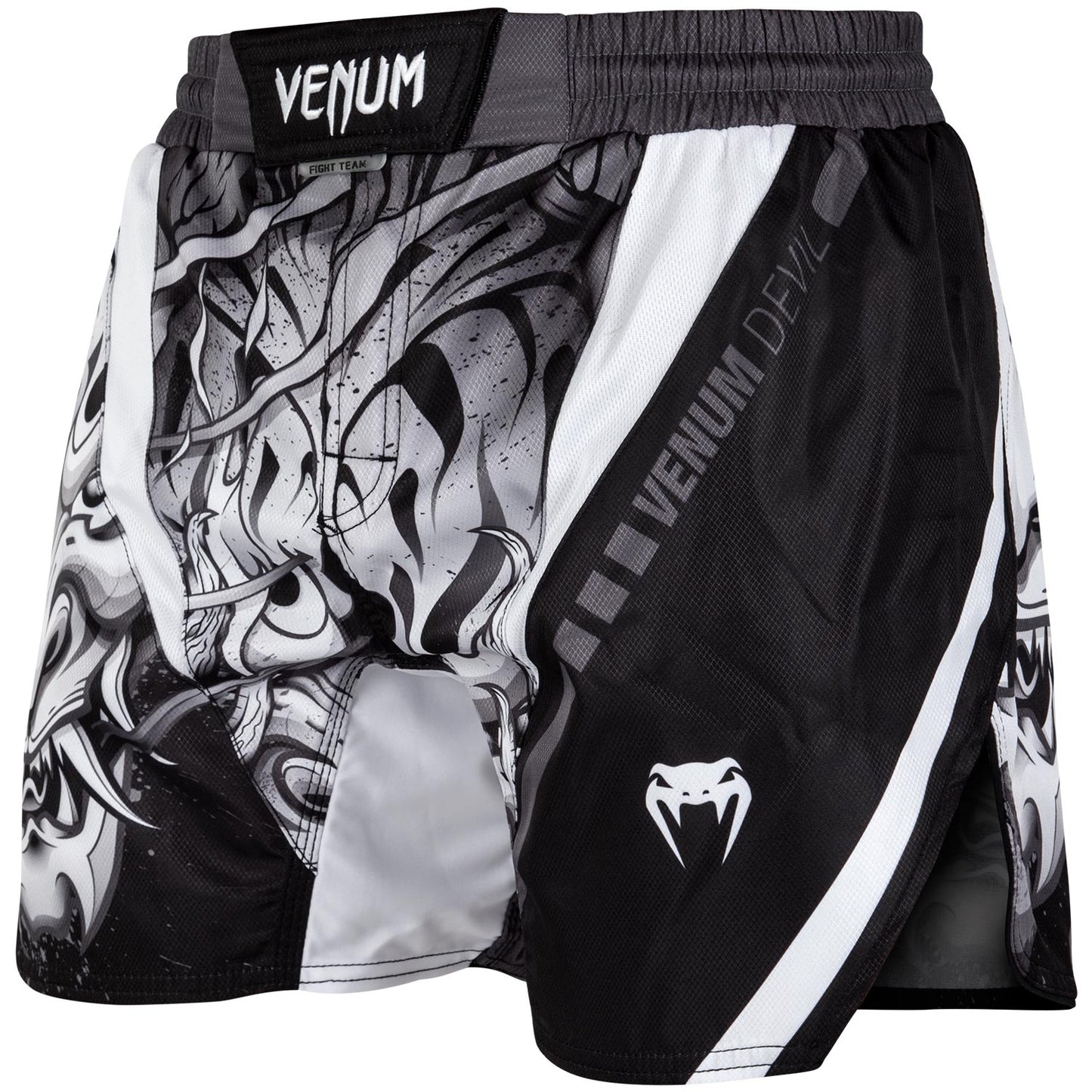 Venum Devil Fightshorts - White/Black