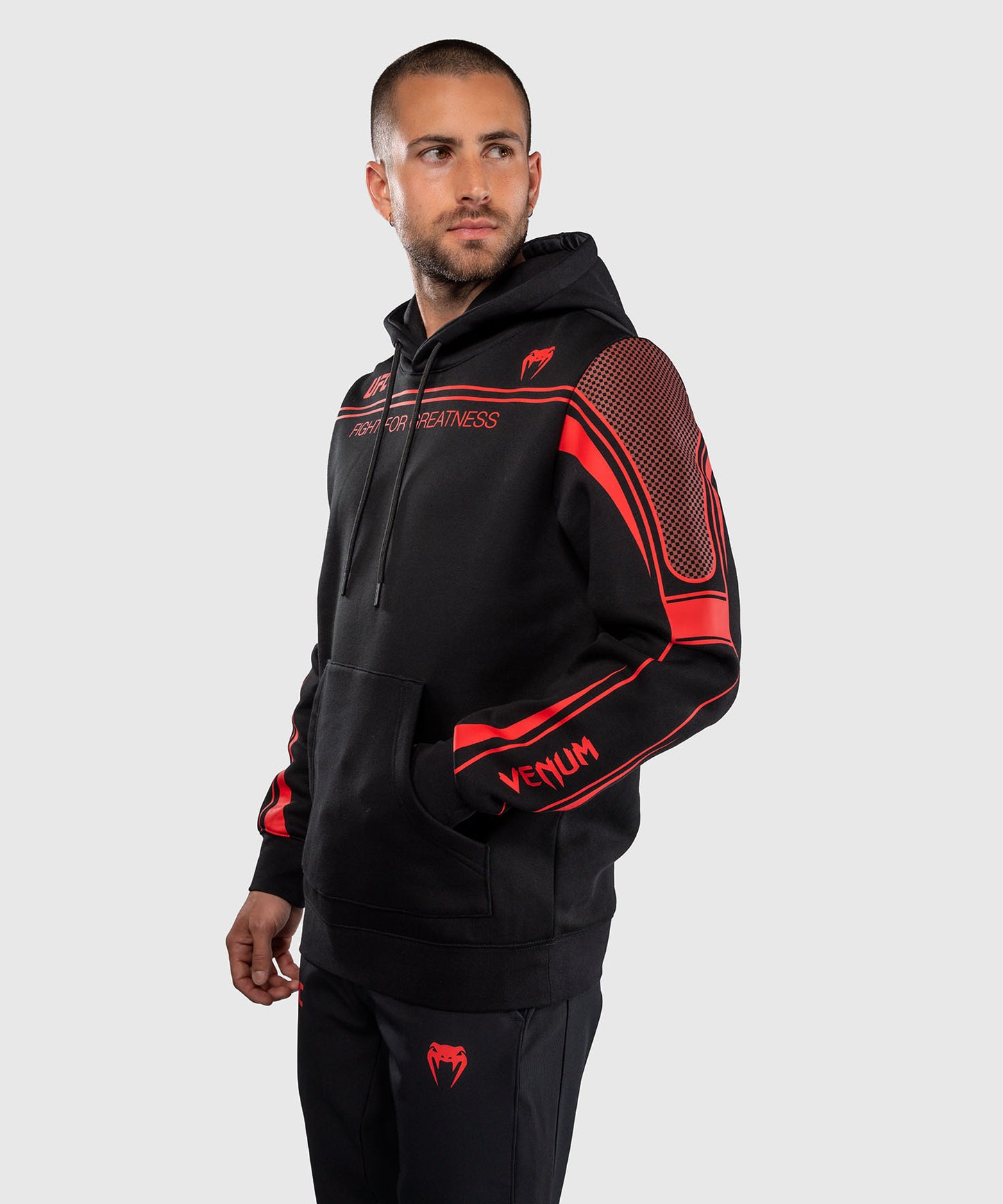 Venum UFC Unity by Venum Authentic Fight Week Herren-Kapuzenpullover - Schwarz