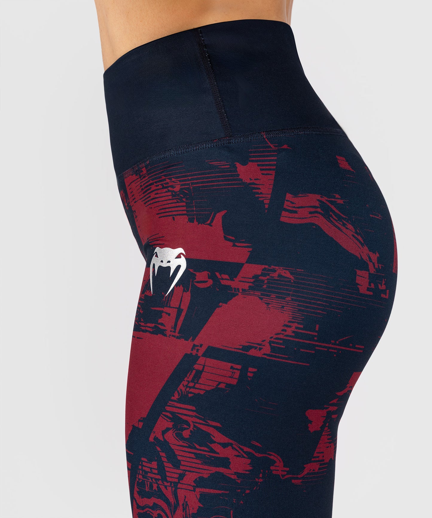 UFC Zenith by Venum Authentic Fight Week Legging Donna - Blu navy/Bordeaux/Argento