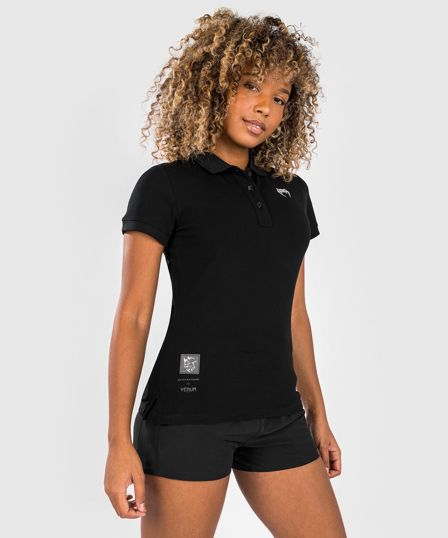 Venum x Dodge Demon 170 Damen-Poloshirt - Schwarz