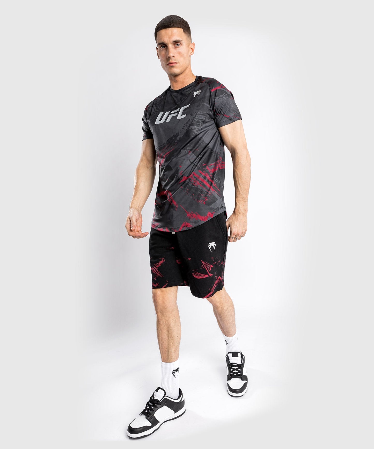 UFC Venum Authentic Fight Week 2.0 Men's Dry Tech Short Sleeve T-Shirt - Black