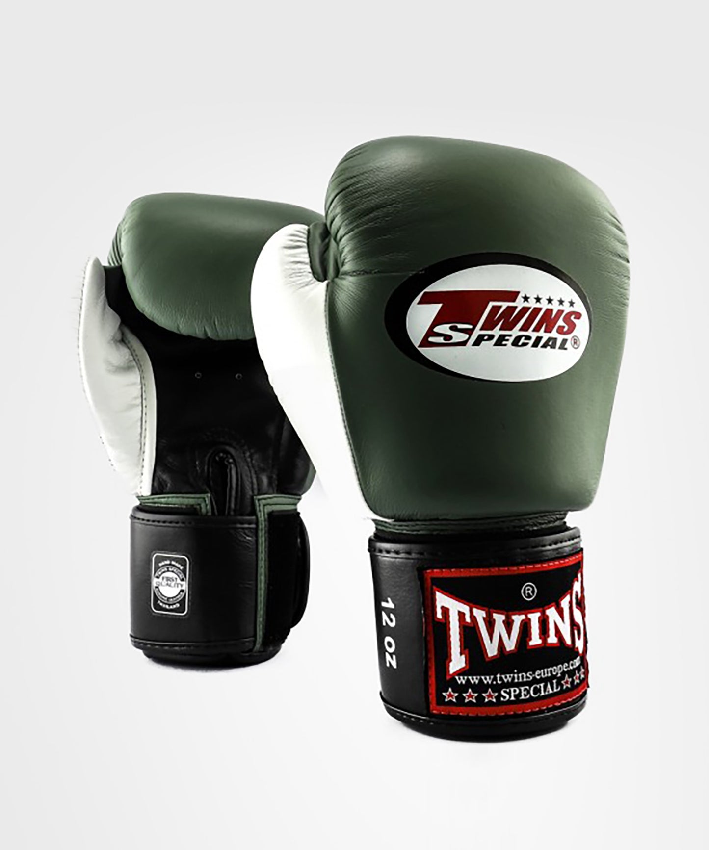 Gants de Boxe Twins BGVL 4 - Noir/Olive/Blanc