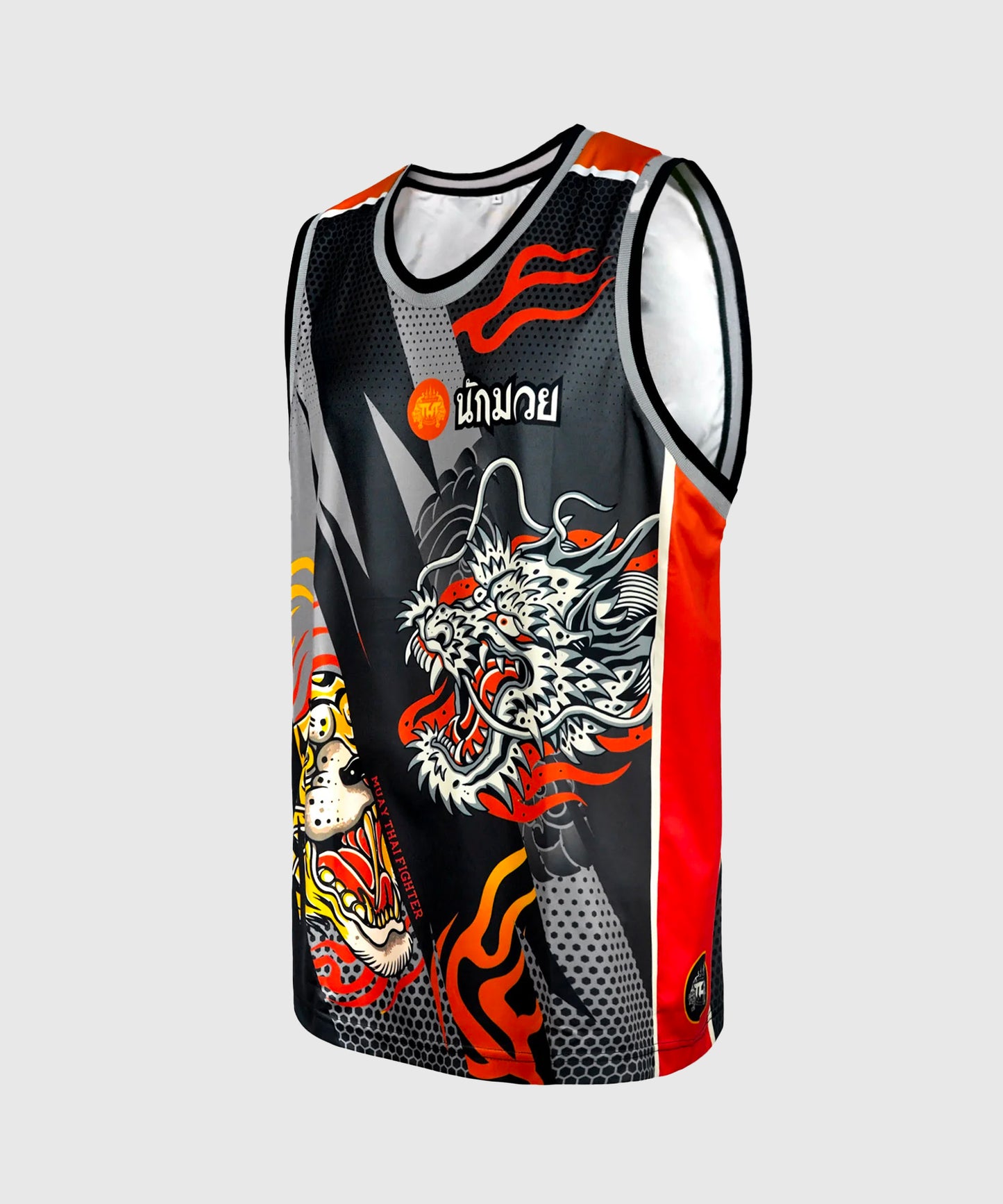 Tank Top Tuff Japanese Yin-Yang - Noir