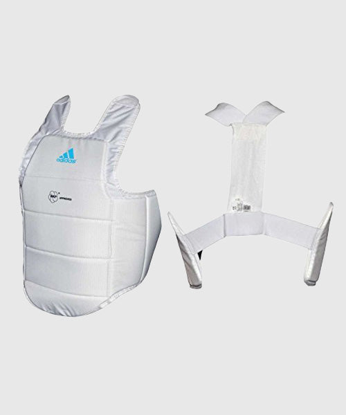 Plastron Karaté Adidas - Approuvé WKF - Blanc