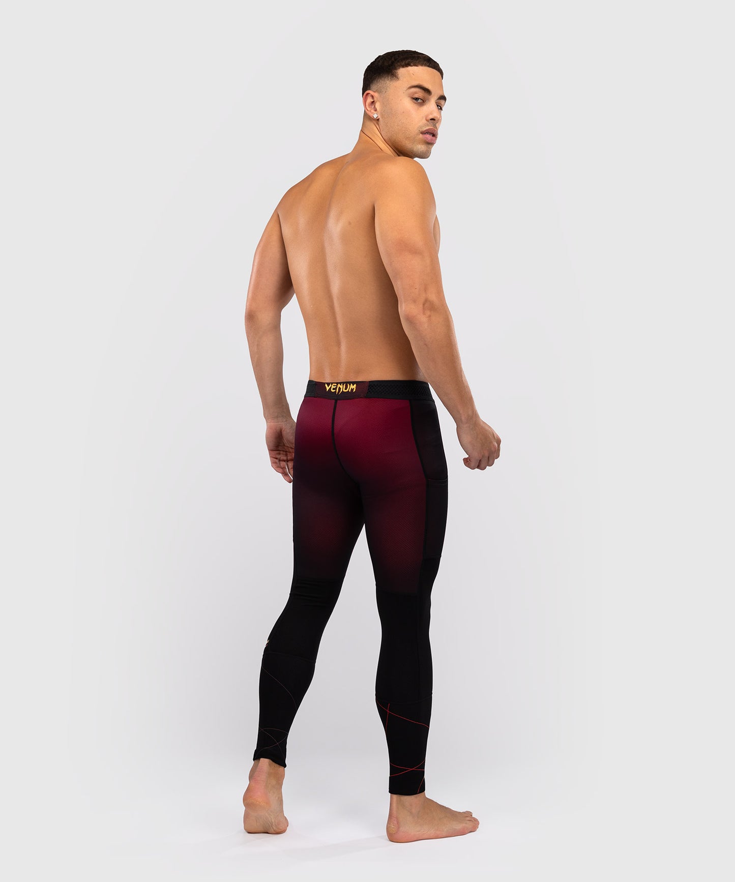 Venum Tactical XT Compression Pants - Black/Bordeaux/Gold