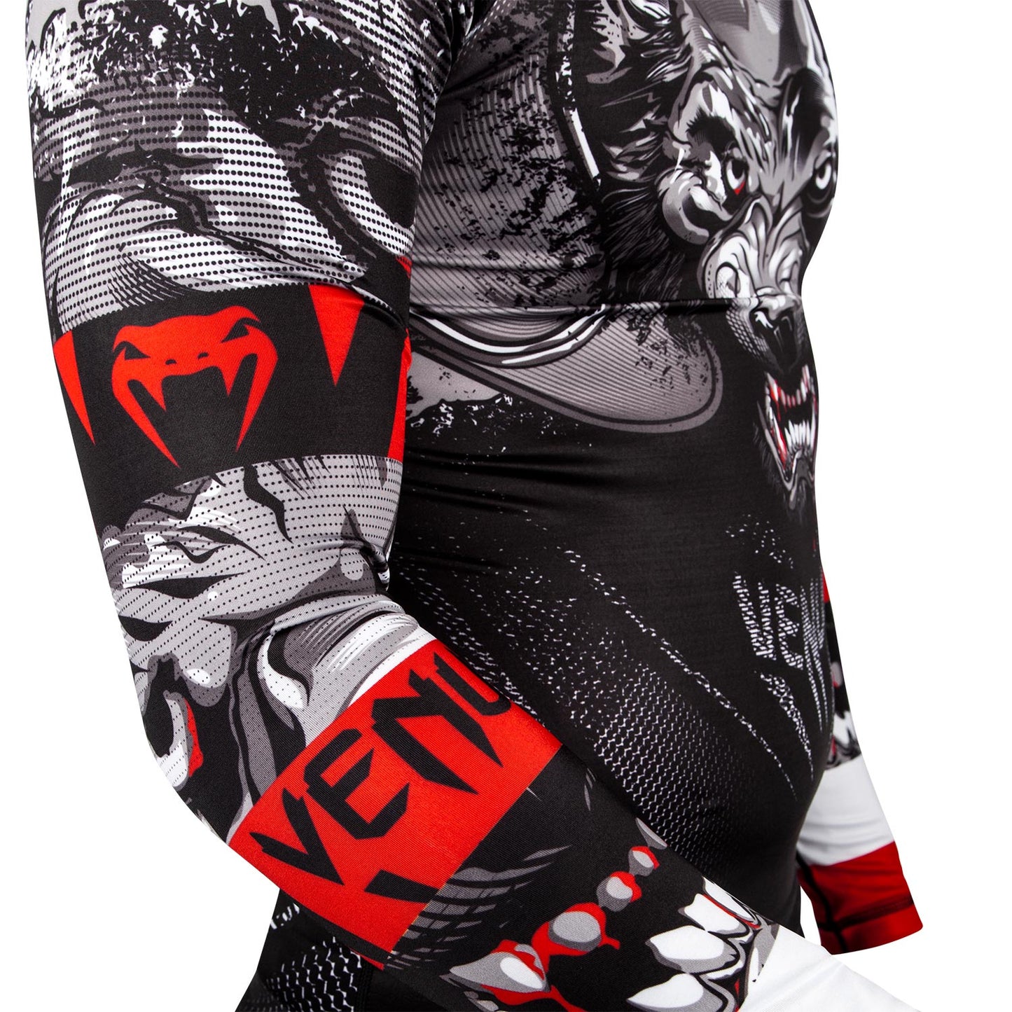 Rashguard Venum Werewolf - Long Sleeve - Black/Grey