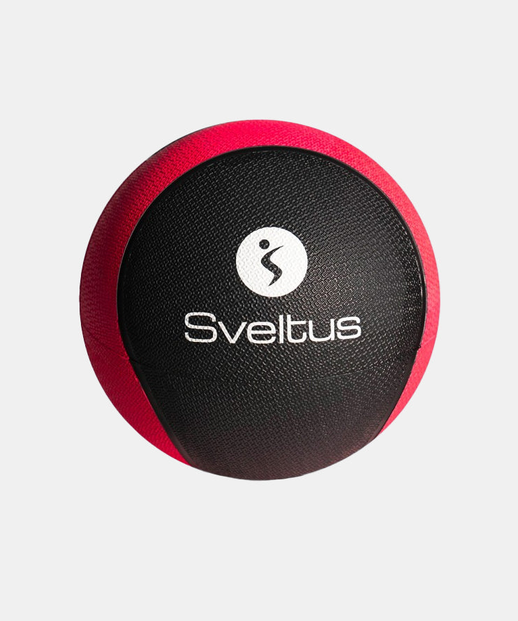 Medecine Ball Sveltus Rubber - 4 Kg - Noir/Rouge