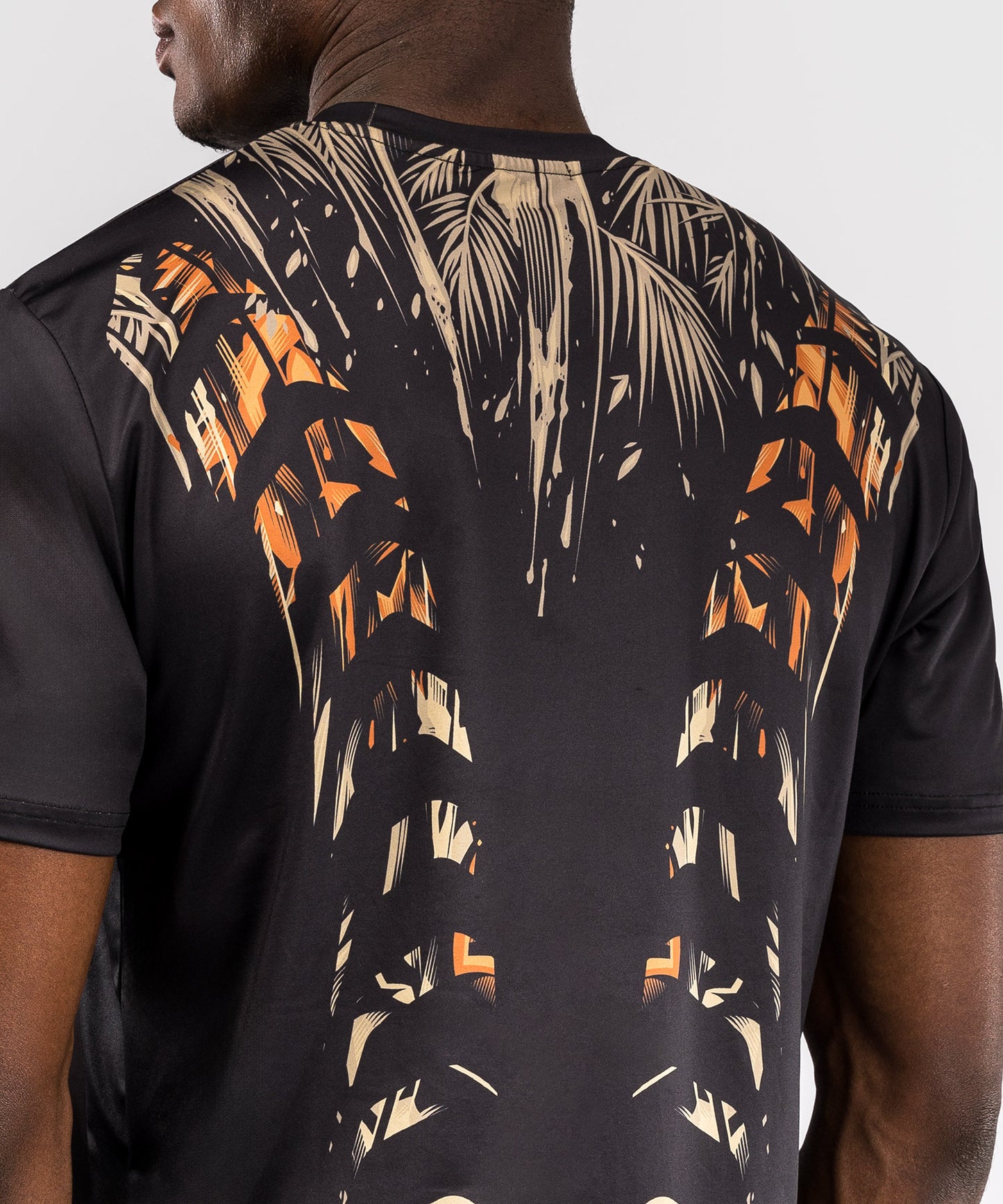 Venum Tiger Camiseta Dry Tech para Hombre - Negro/Naranja Neón