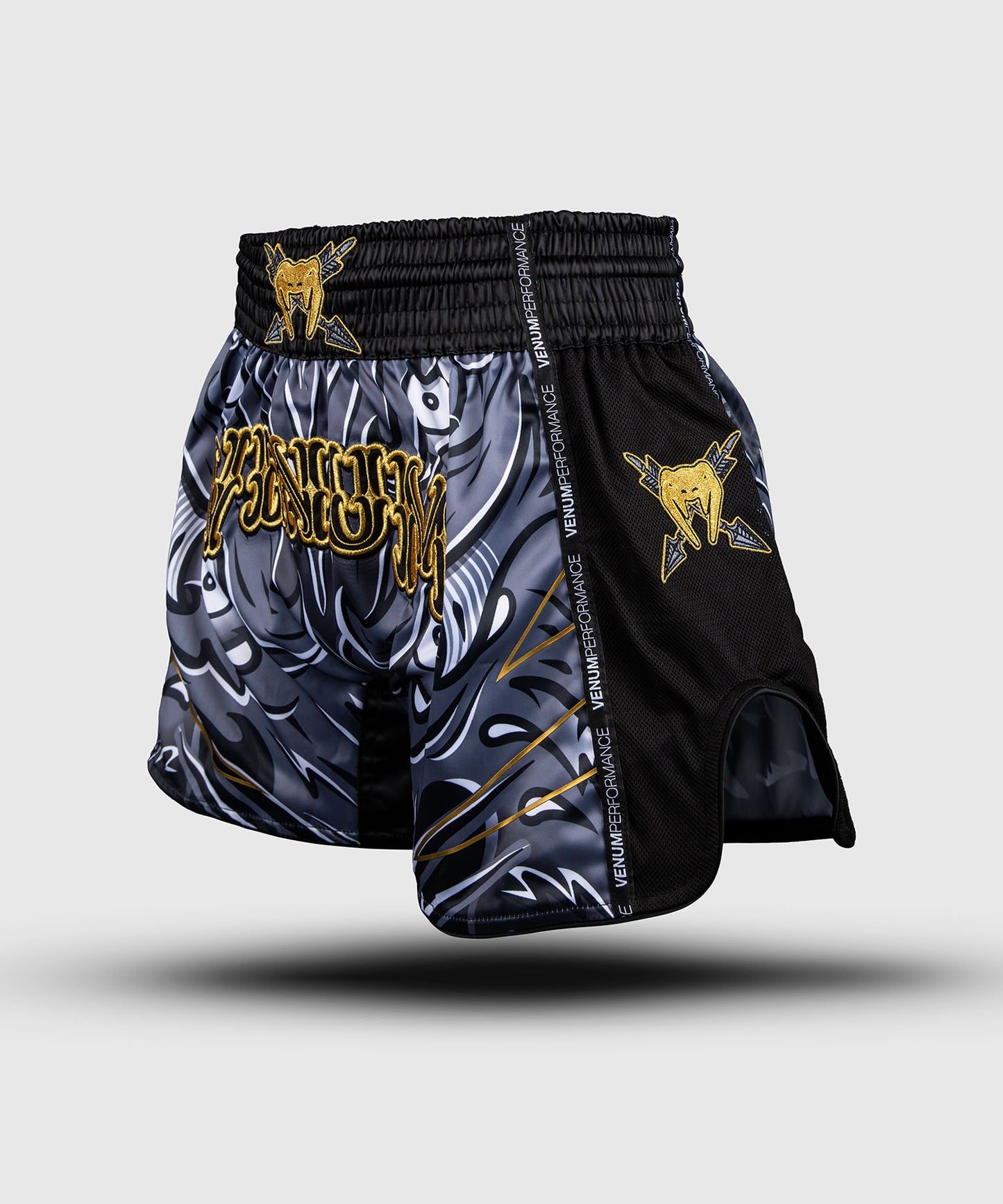 Venum Wolf Atak Muay-Thai-Shorts – Schwarz/Grau