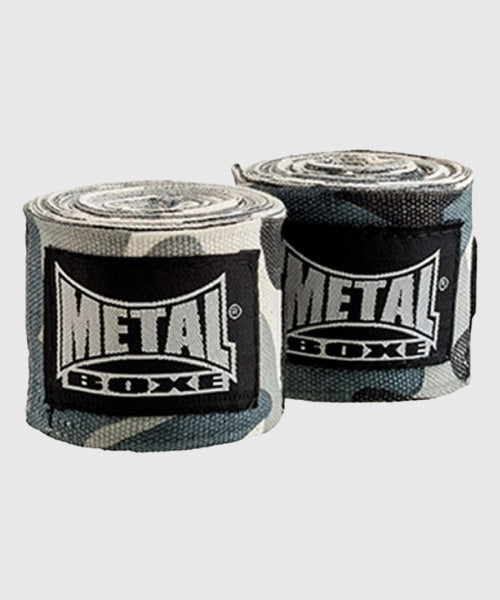 Metal Boxe 2.5m Boxing Bandages - Grey Camo