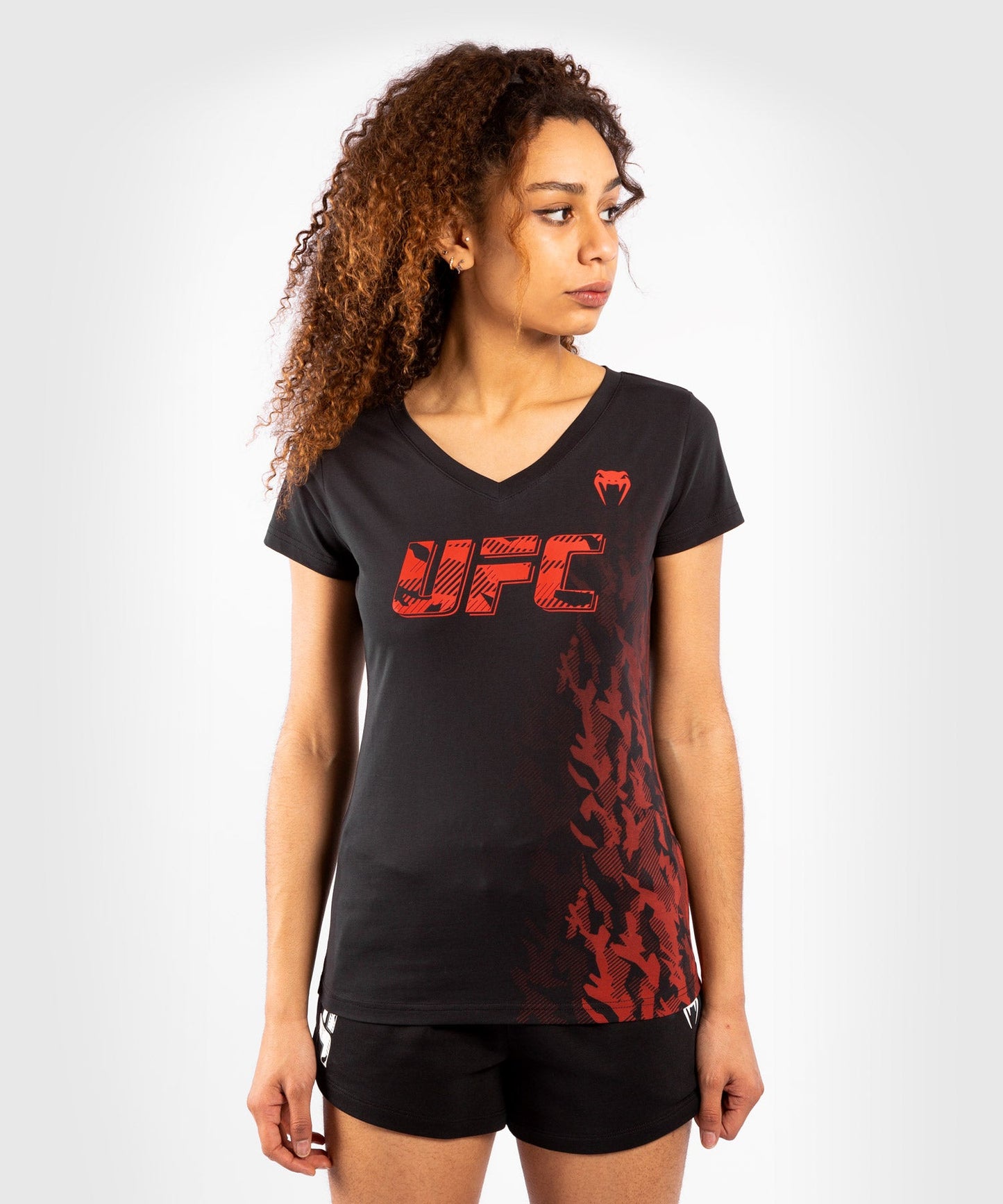 T-shirt Manches Courtes Femme UFC Venum Authentic Fight Week - Noir