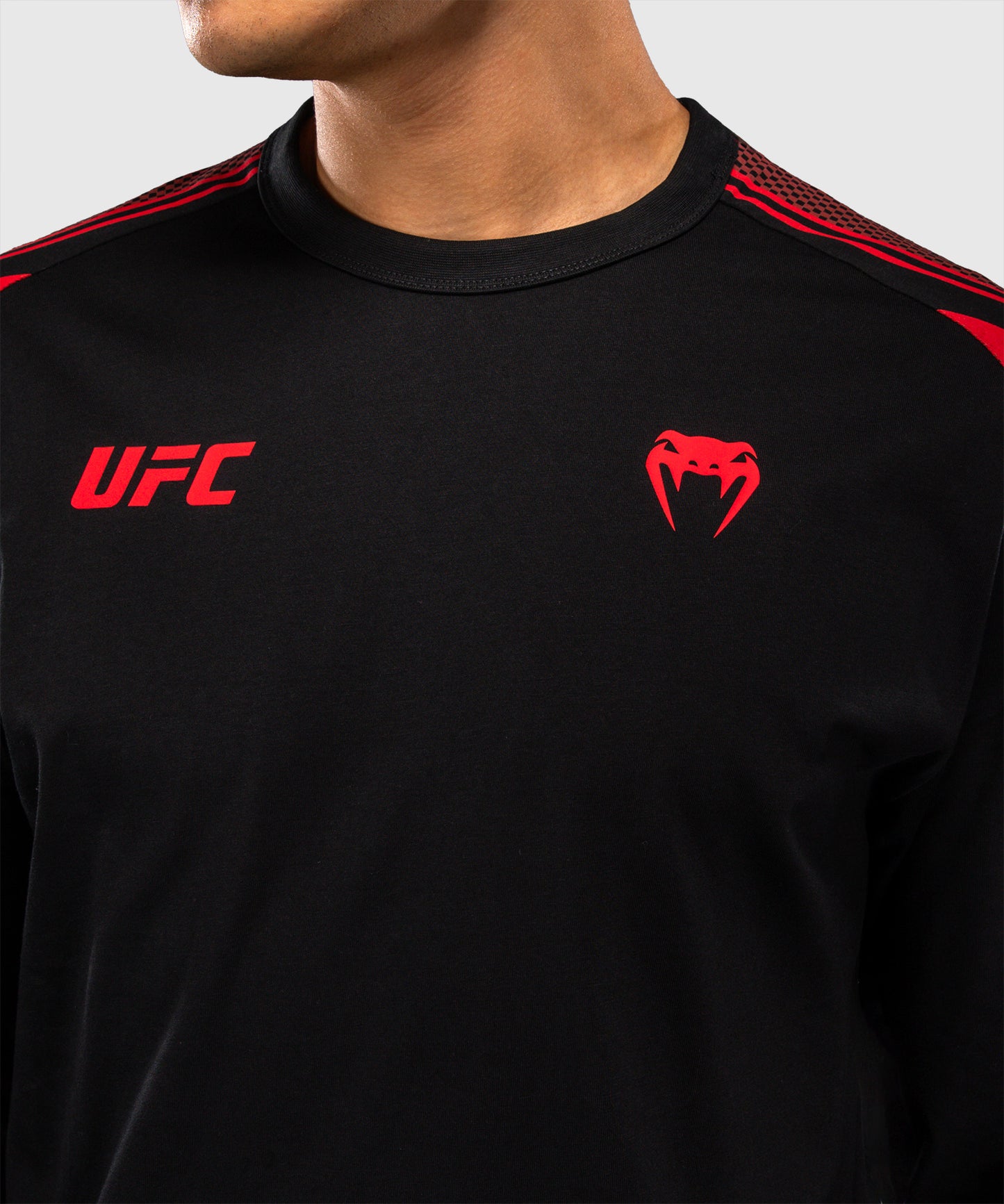 Venum UFC Unity by Venum Authentic Fight Week Herren-Langarm-T-Shirt - Schwarz