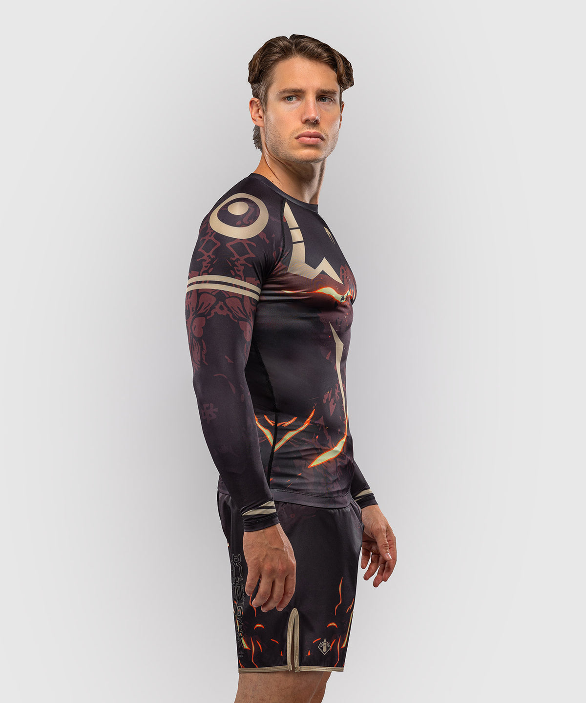 Jujutsu Kaisen x Venum Sukuna Rashguard Manga Larga – Negro/Arena