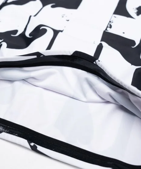 Rashguard Scramble Hanzi Monochrome - Noir/Blanc