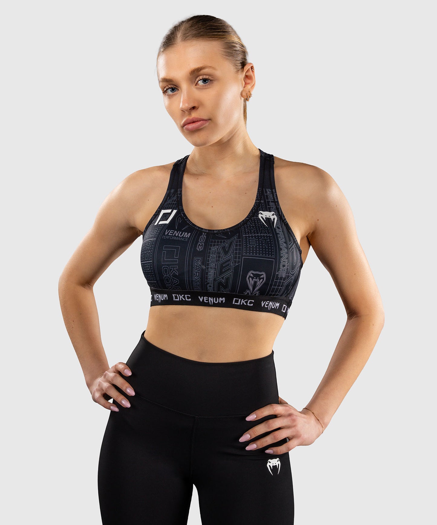 Karate Combat by Venum Sport-BH – Schwarz/Grau