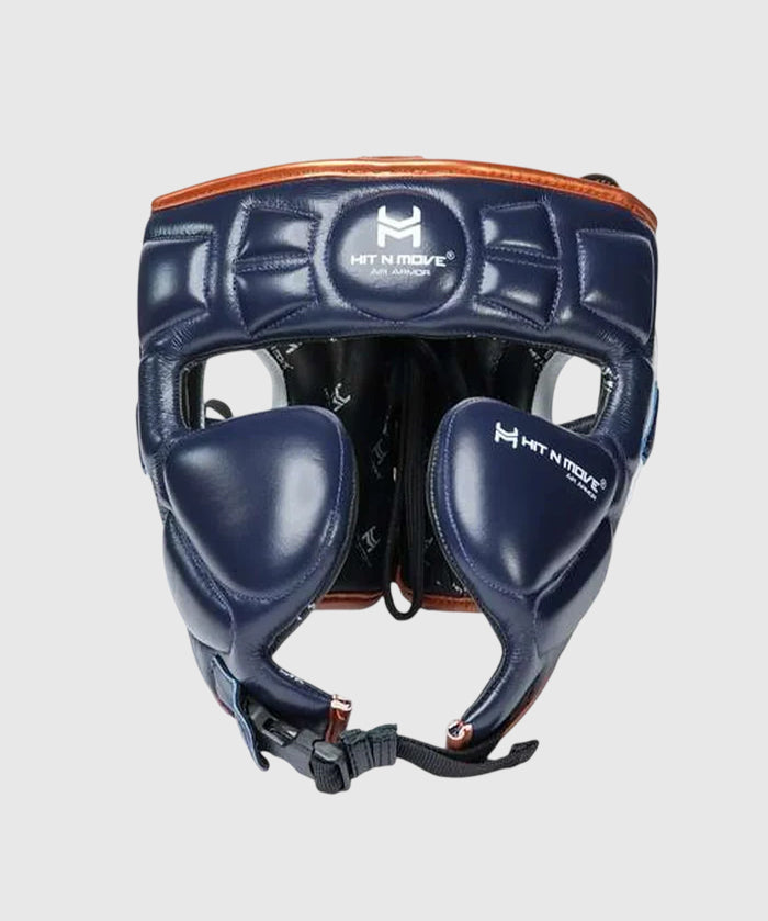 Hit N Move Air Armor Casco de Boxeo - Azul Marino