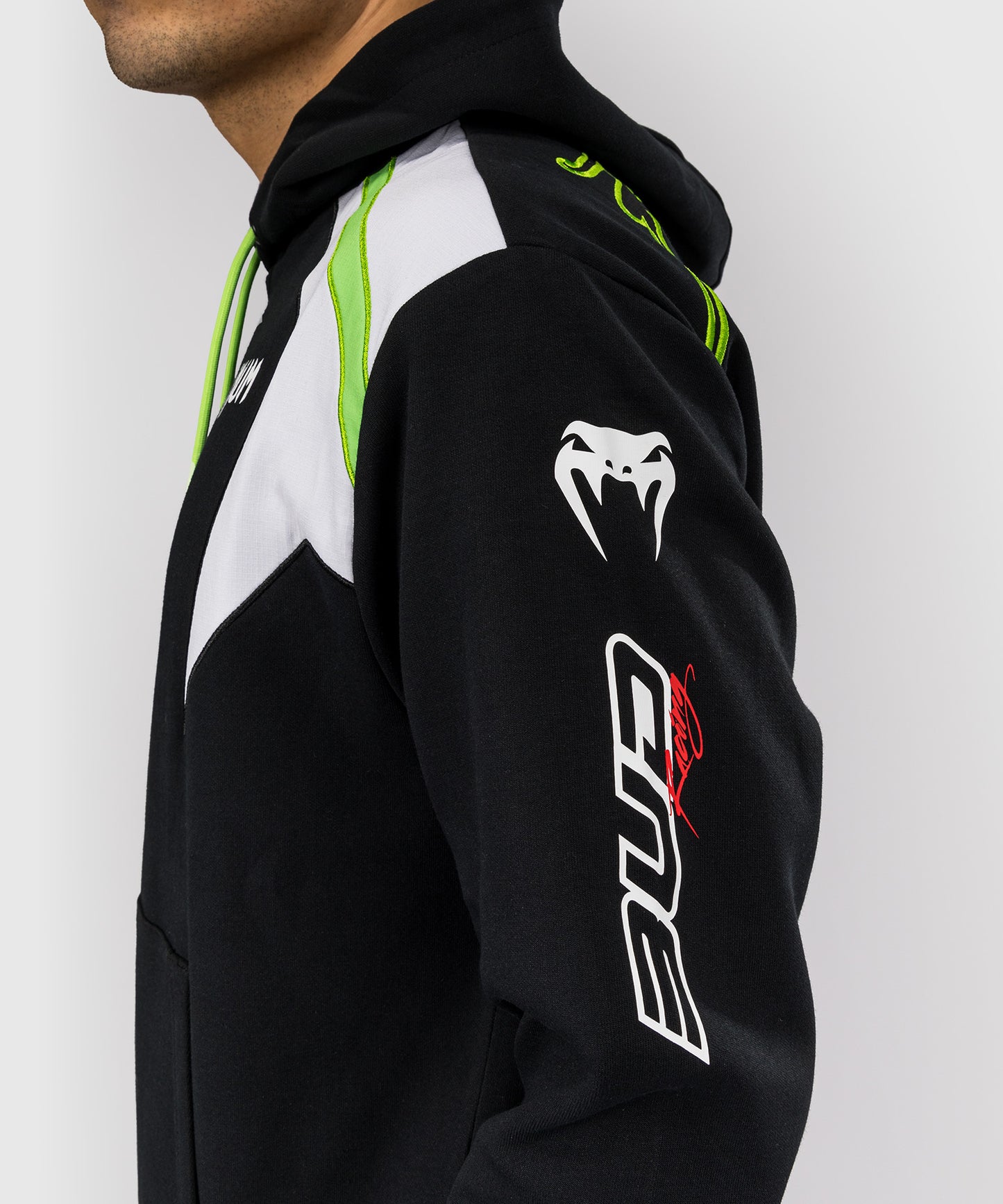 Venum x Bud Racing Men's Hoodie - Black/White/Lime Green