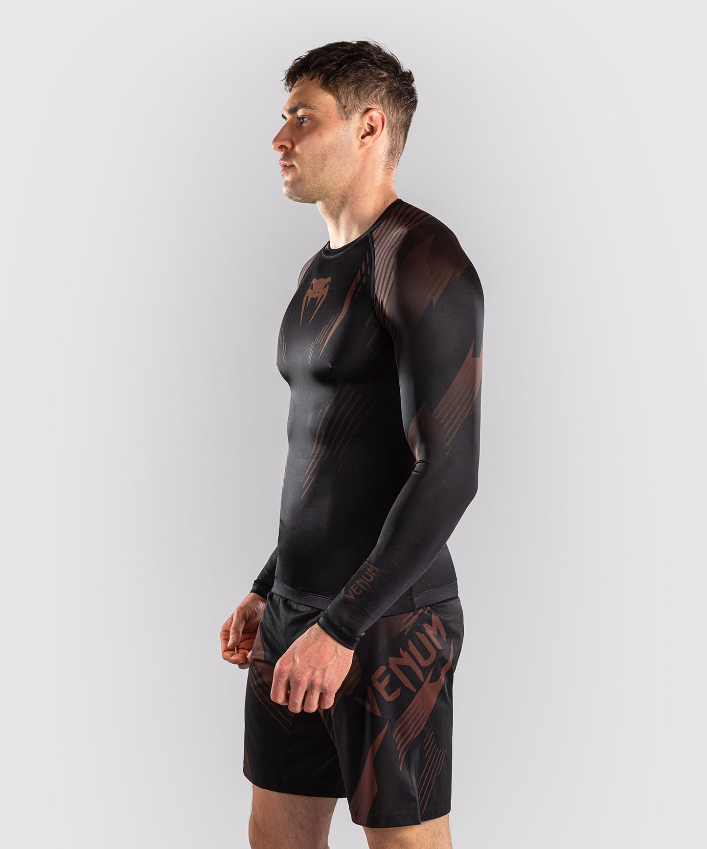 Venum No-Gi 6.0 Langarm Rashguard - Schwarz/Braun