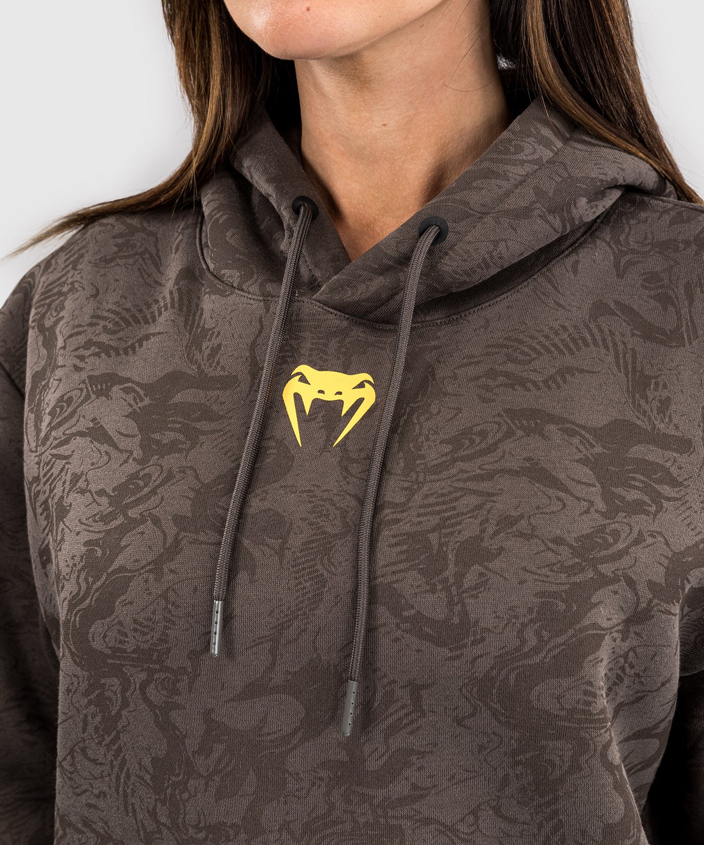 Sweatshirt à Capuche pour Femmes UFC Fusion by Venum Fight Week - Marron Terrestre