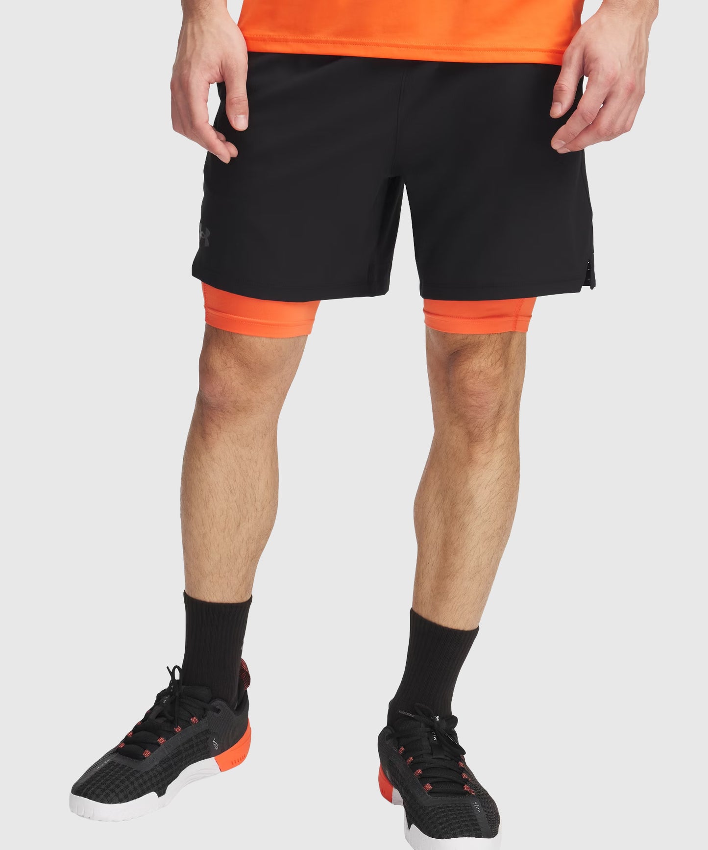 Short 2 En 1 Under Armour Ua Vanish Woven - Noir/Noir
