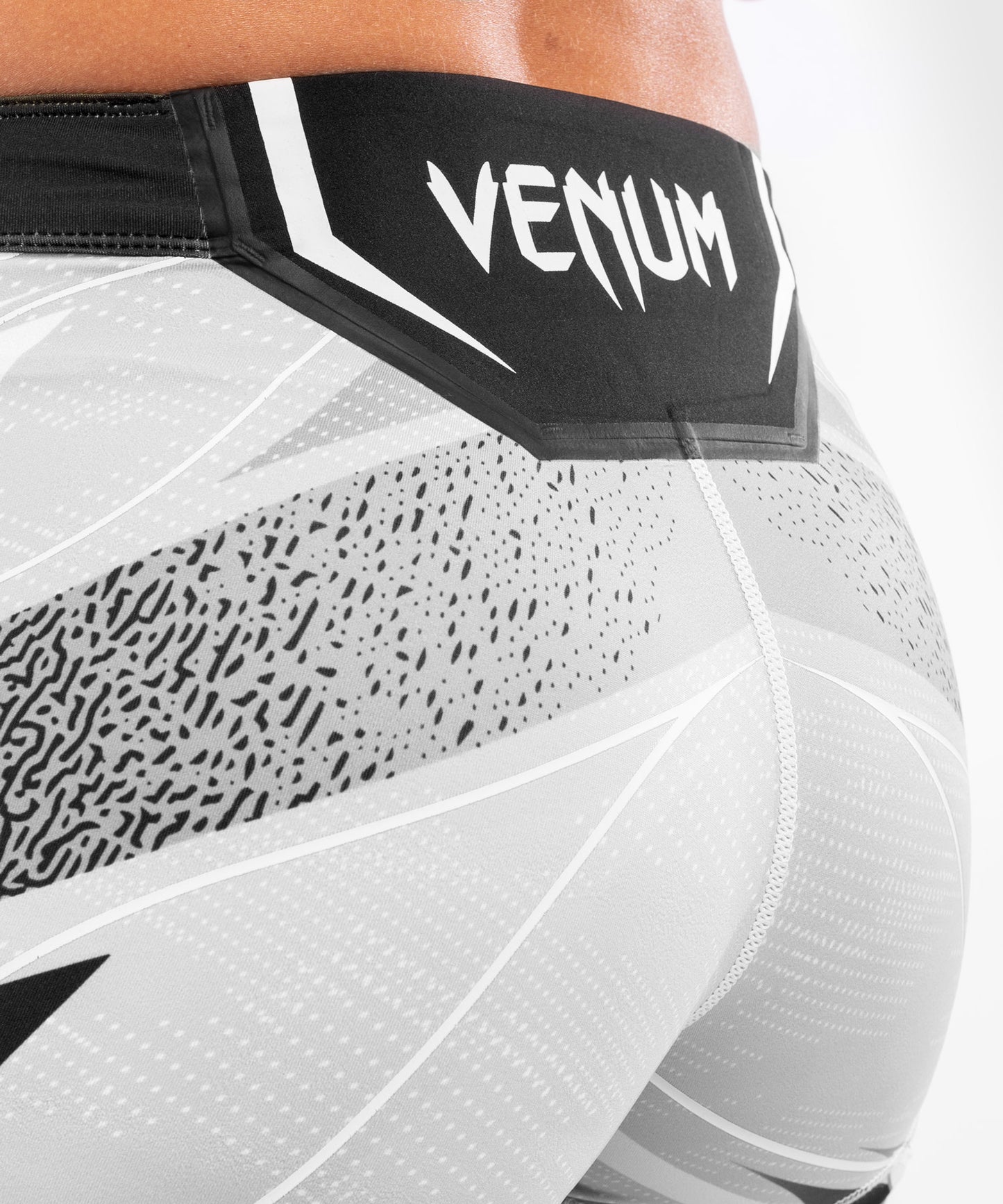 Short de compression pour Femmes UFC Venum Authentic Fight Night - Coupe Courte - Blanc