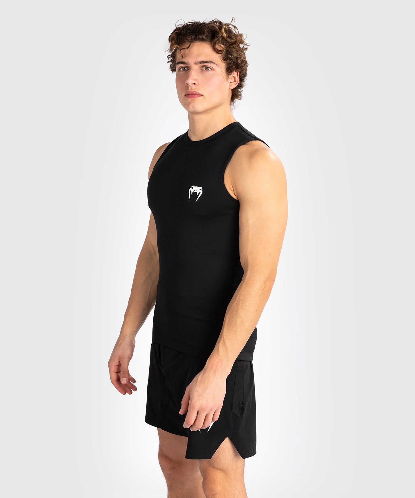 Rashguard sans manches pour hommes Venum Contender - Noir/Blanc