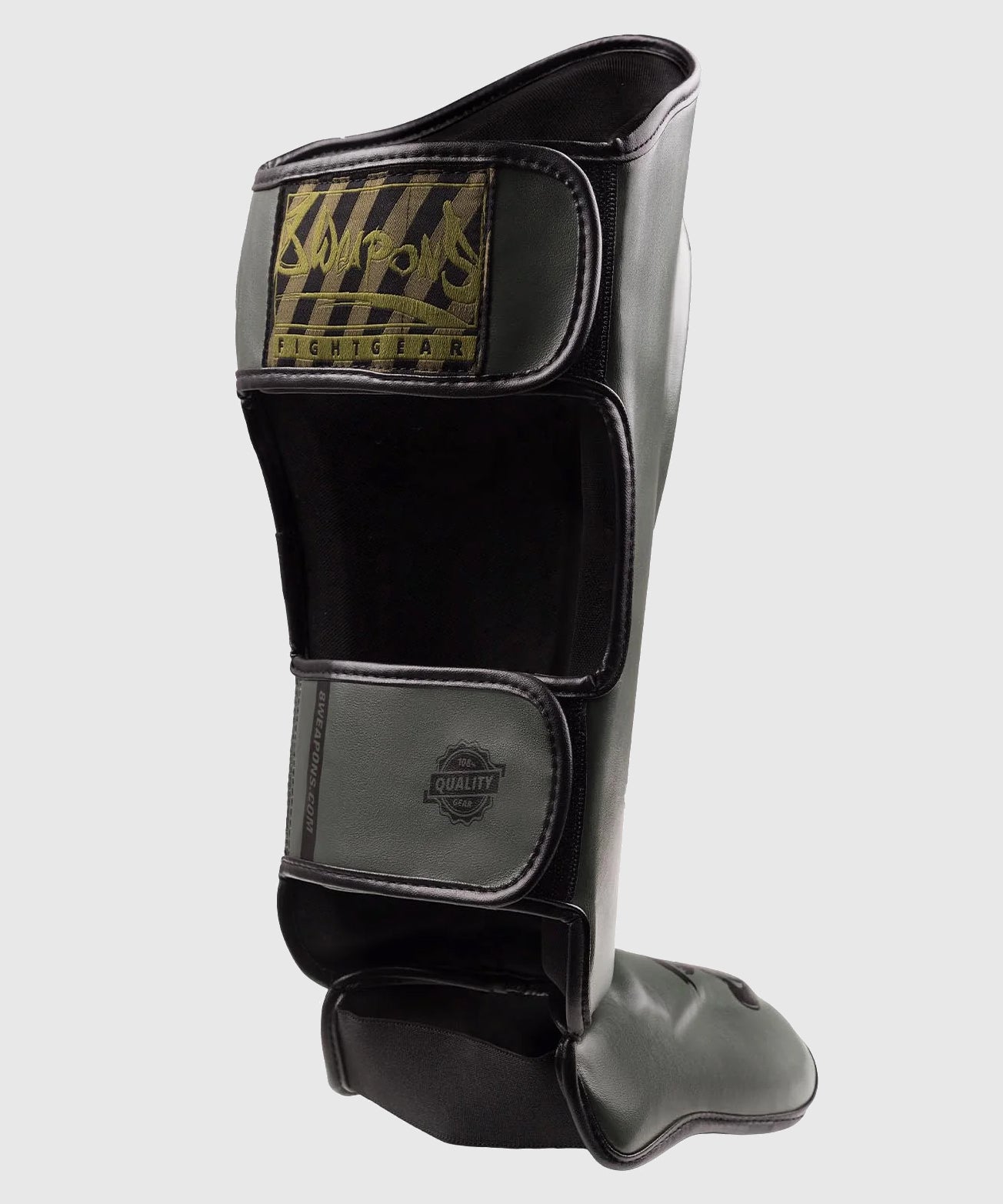 8 Weapons Unlimited 2.0 Shin Guards - Khaki/Black
