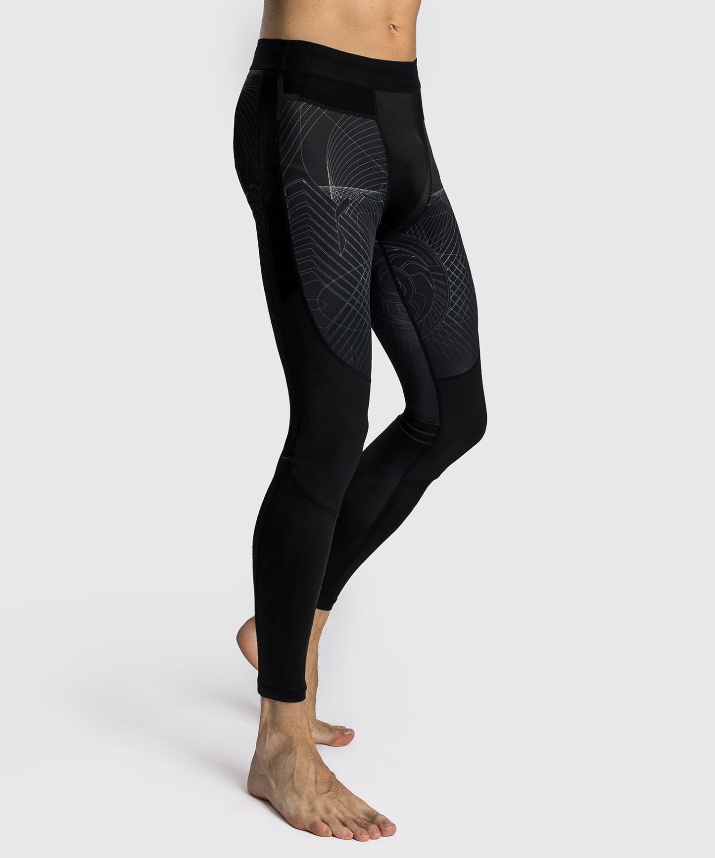 Venum G-Fit Air Kompressionshose für Männer - Tiefschwarz/Wüstensand