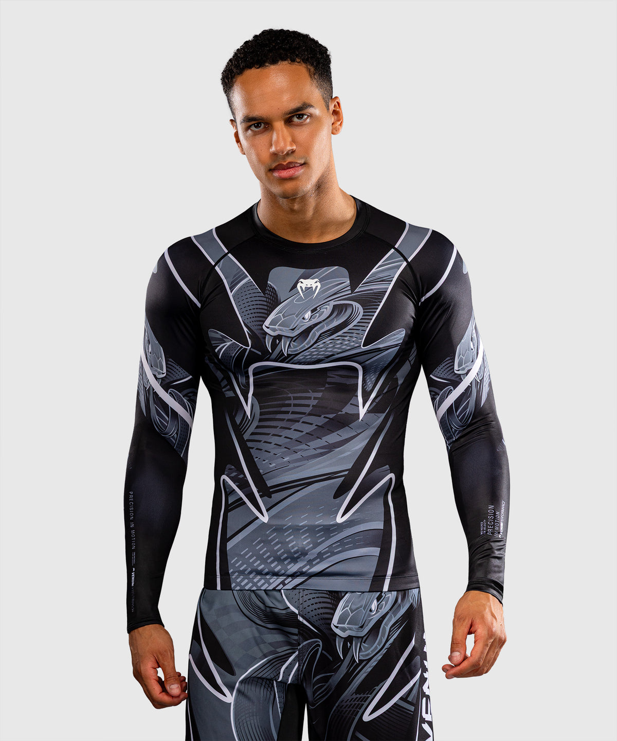 Rashguard manches longues Venum Crimson Viper 2.0 - Noir/Gris