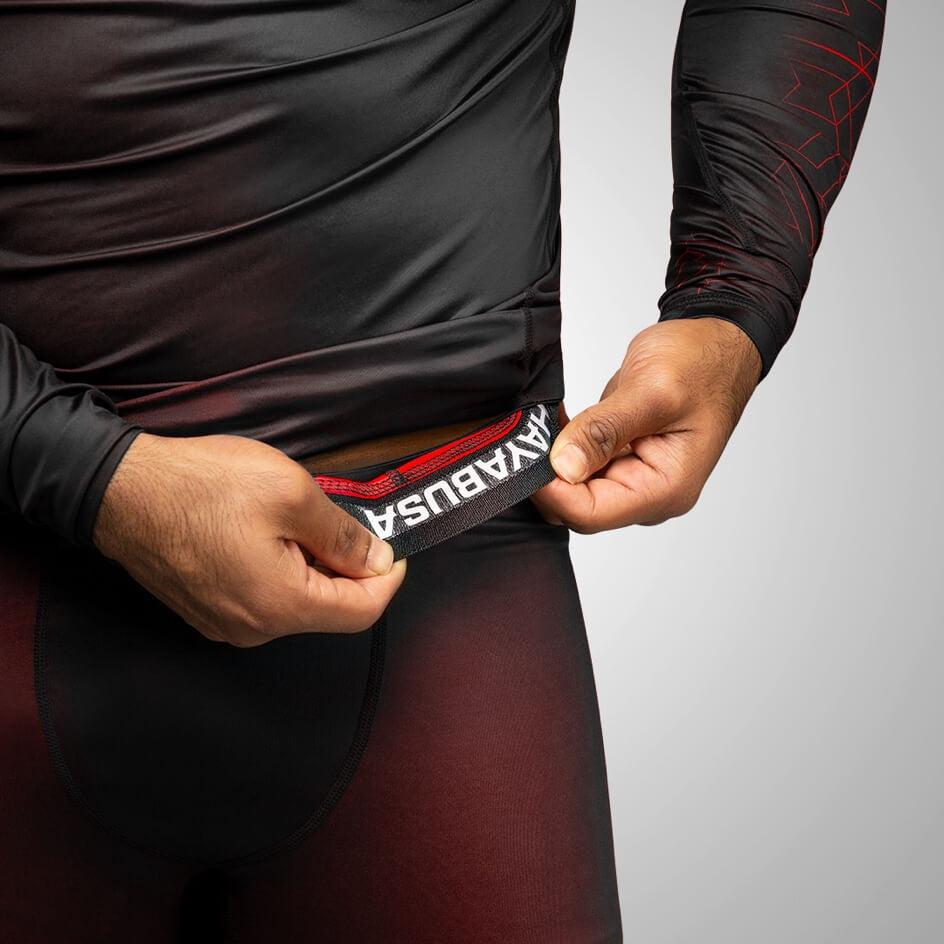 Hayabusa Geo Kompressionshose - Rot
