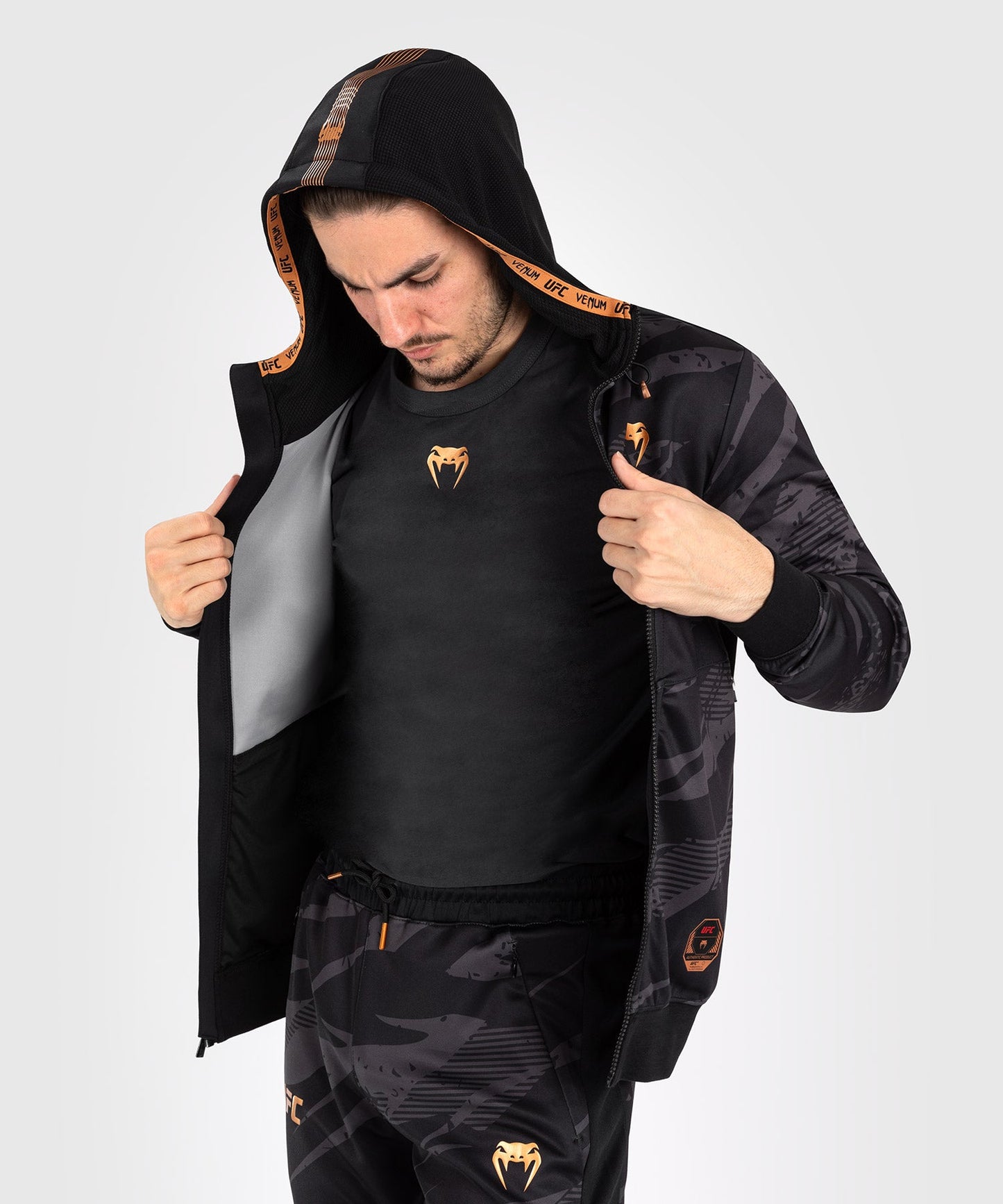 Veste À Capuche Zippé pour Hommes UFC Adrenaline by Venum Fight Week - Urban Camo