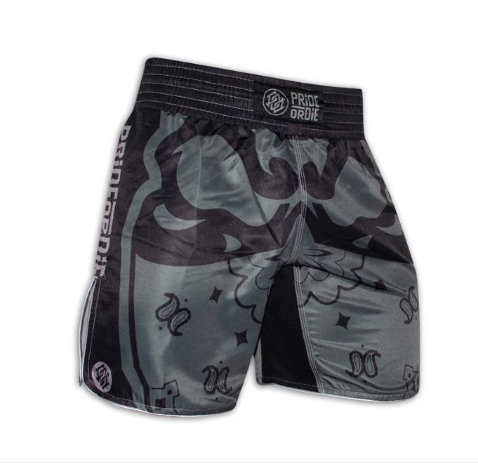 Fightshort Pride or Die Ruthless - Noir