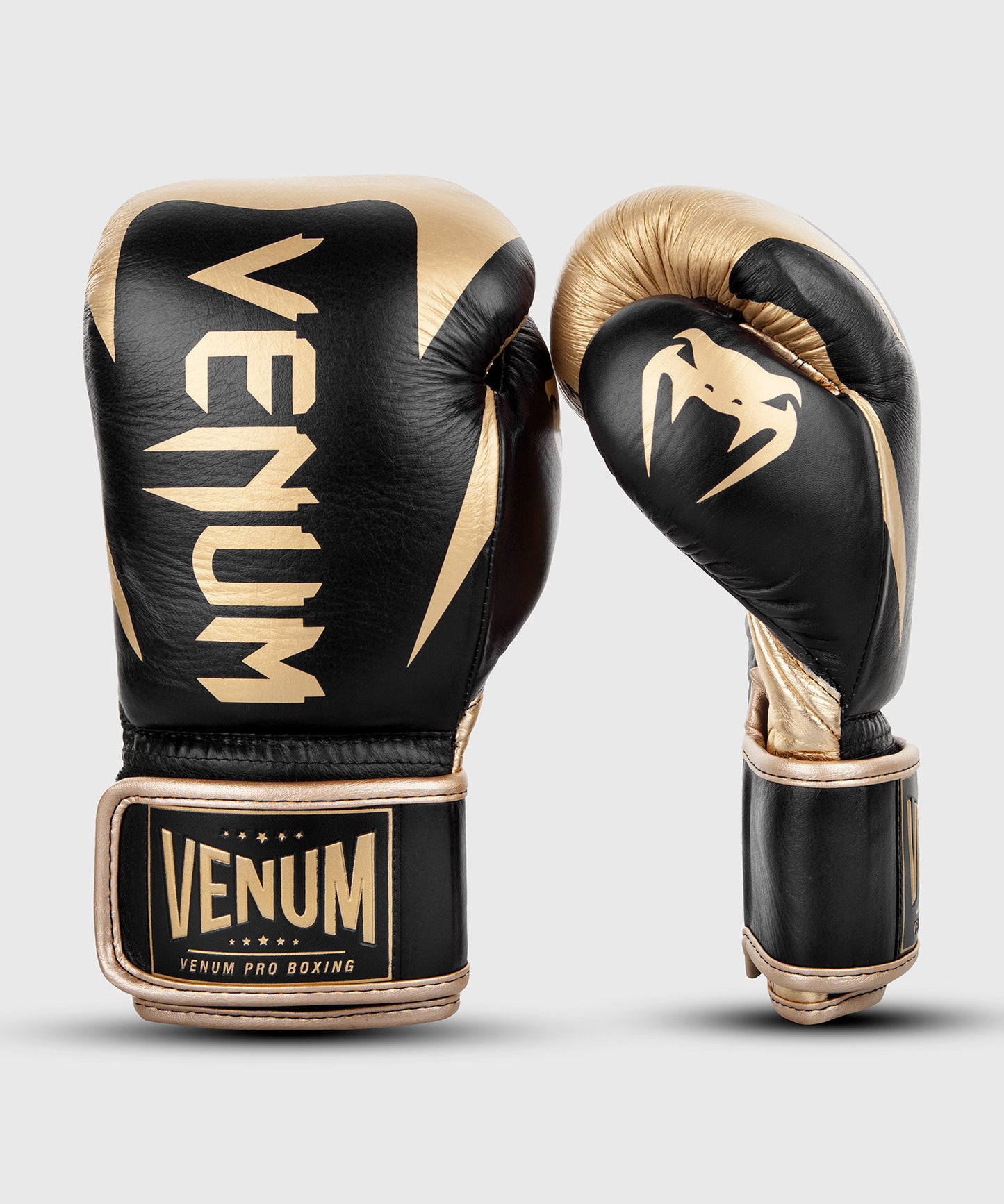 Venum Hammer Velcro pro boxing gloves - Black/Gold