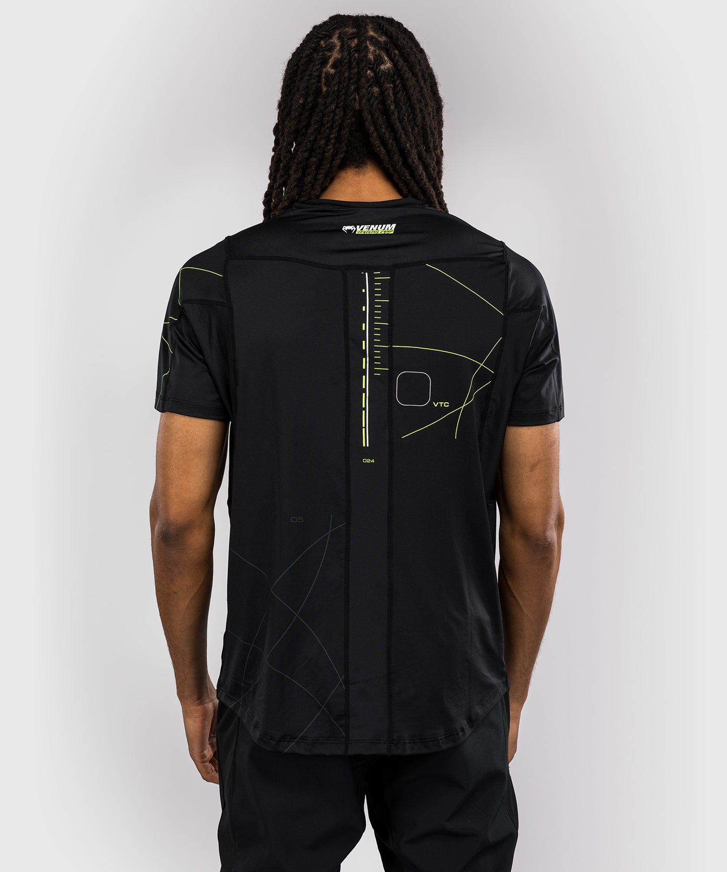 Venum Training Camp 4.0 Dry Tech T-Shirt - Schwarz/Leuchtgrün