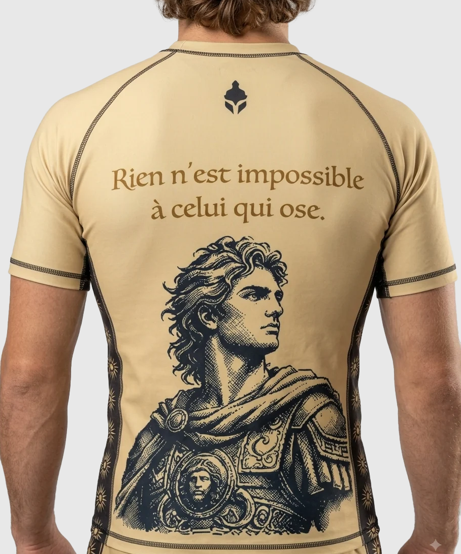 Rashguard TYCE CULTURE OF WAR Alexandre le Grand - Or