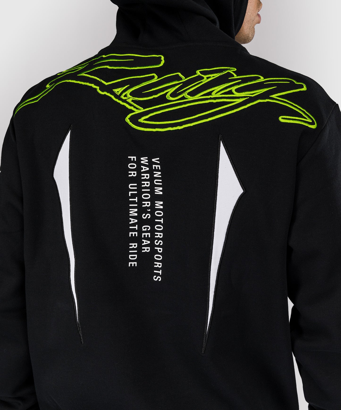 Venum x Bud Racing Men's Hoodie - Black/White/Lime Green