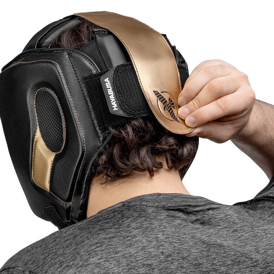 Casque Hayabusa T3 - Sans Menton - Taille M - Noir/Or