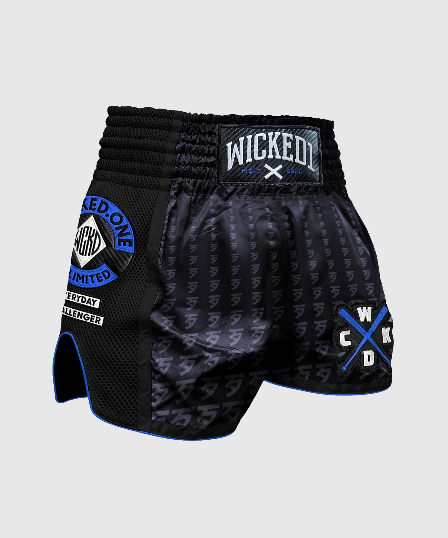 Short De Muay Thai Wicked One Infinit - Noir/Bleu