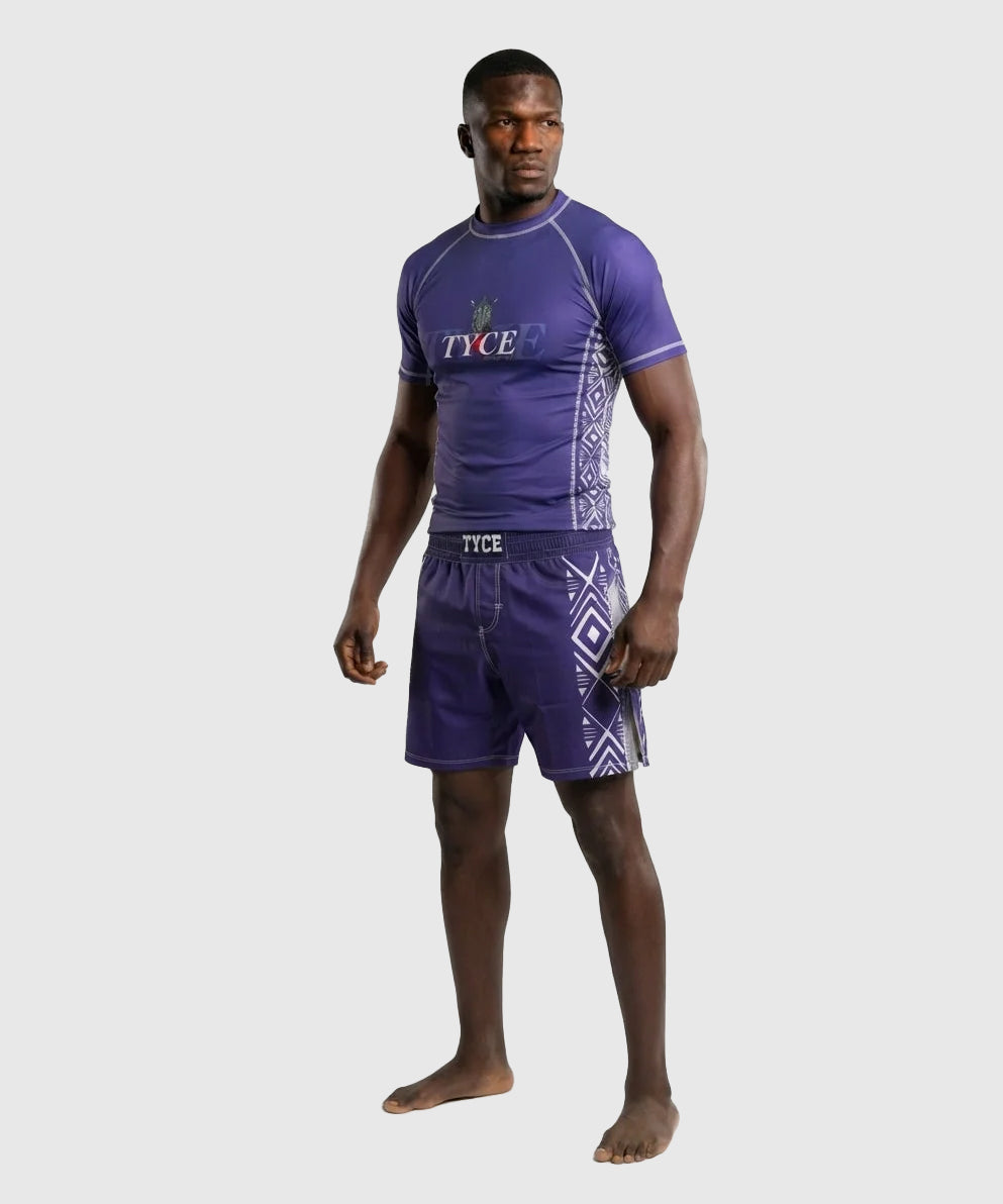 TYCE CULTURE OF WAR Shaka Zulu Fight Shorts - Purple
