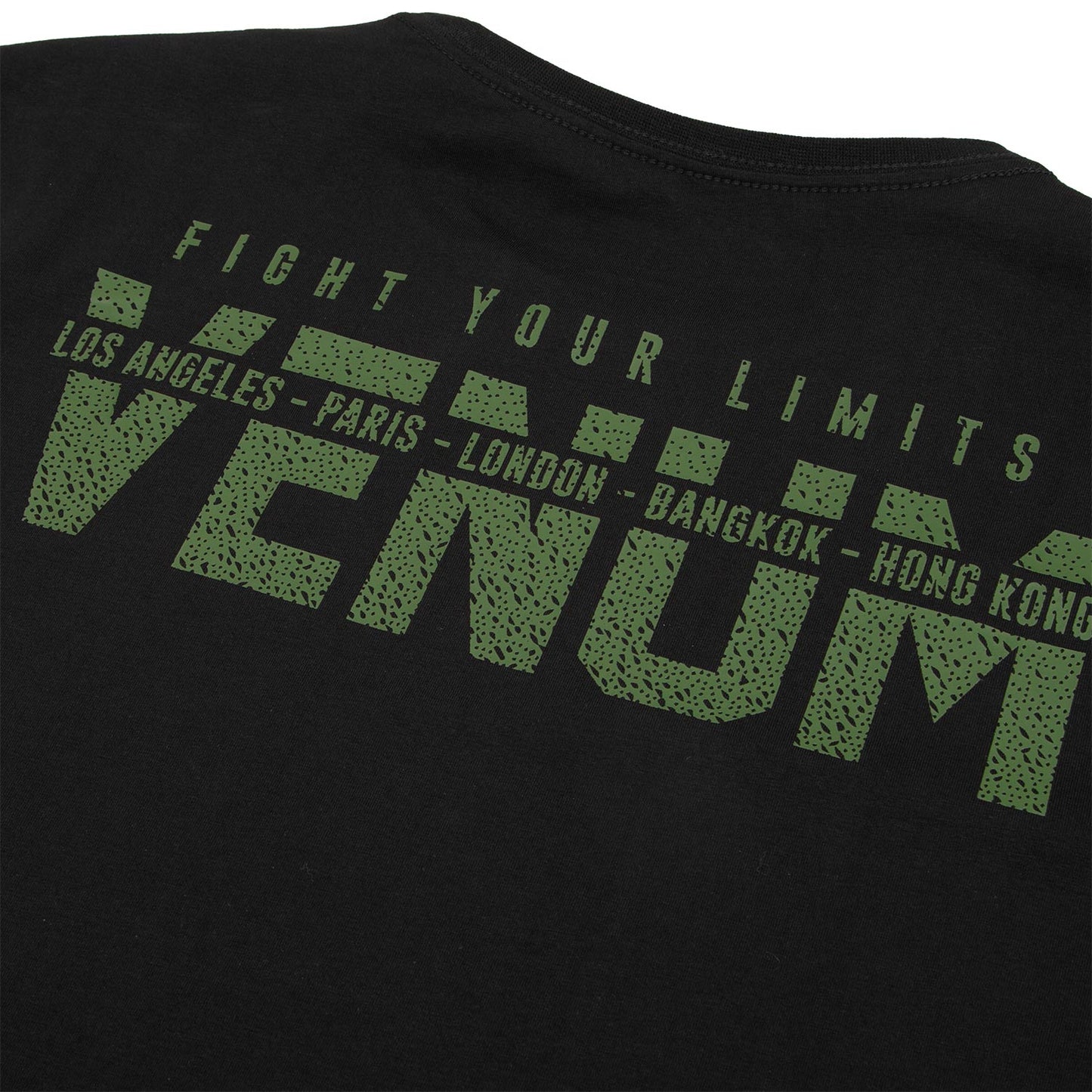 Venum Signature T-shirt - Long Sleeves - Black /Khaki - Exclusive