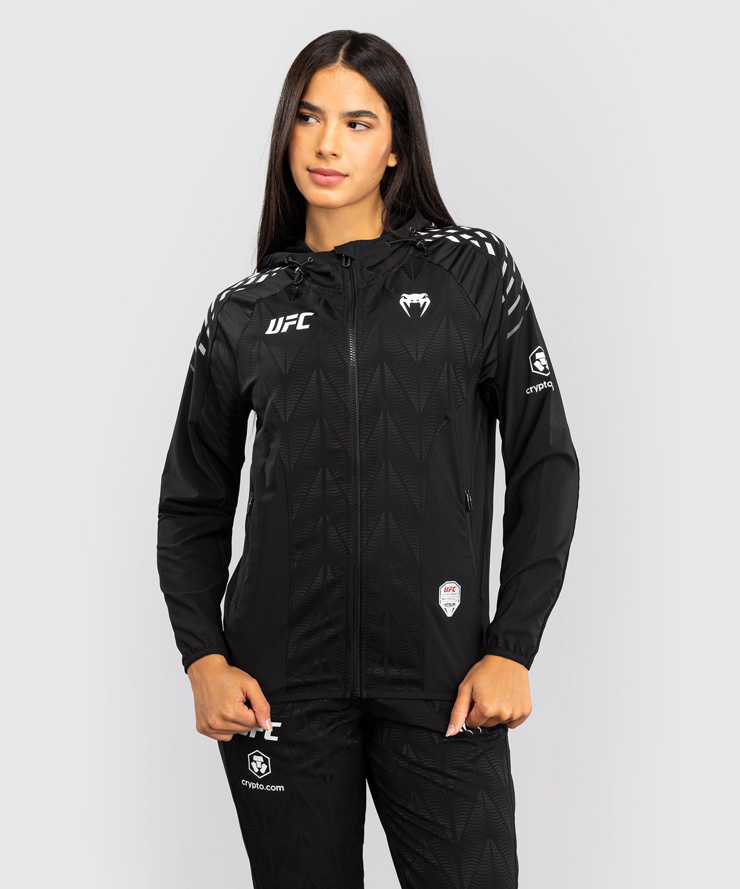 UFC Zenith by Venum Authentic Fight Night Kapuzenjacke Damen - Schwarz