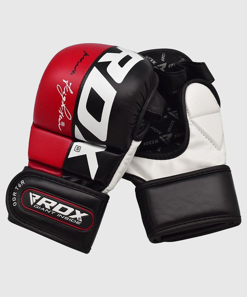 RDX Sports T6 MMA Sparring Gloves - Red