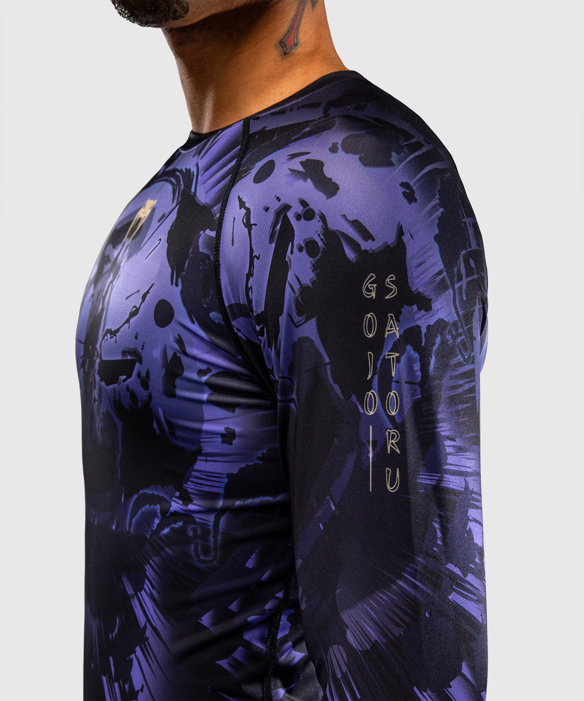 Rashguard à Manches Longues Gojo Jujutsu Kaisen x Venum – Violet