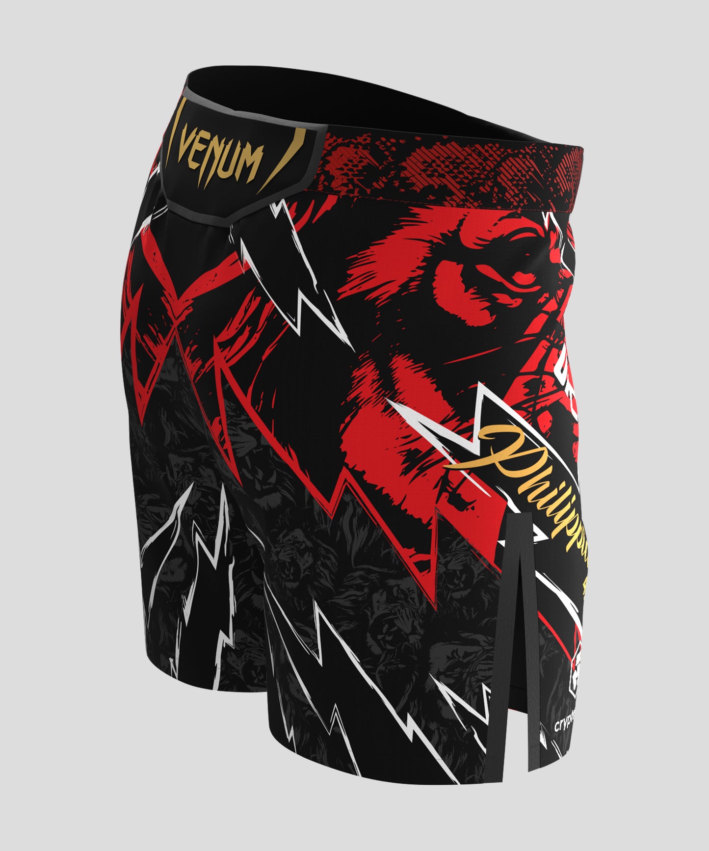 UFC Unrivaled by Venum Jon Jones Pantalones Cortos de Lucha para Hombres - Rojo